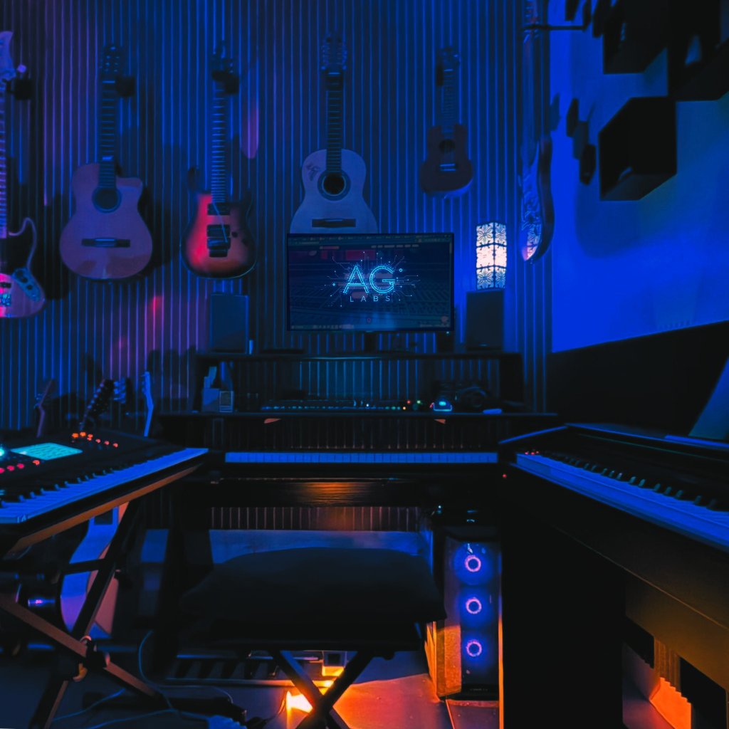 Console de mixagem do Estúdio AG Music